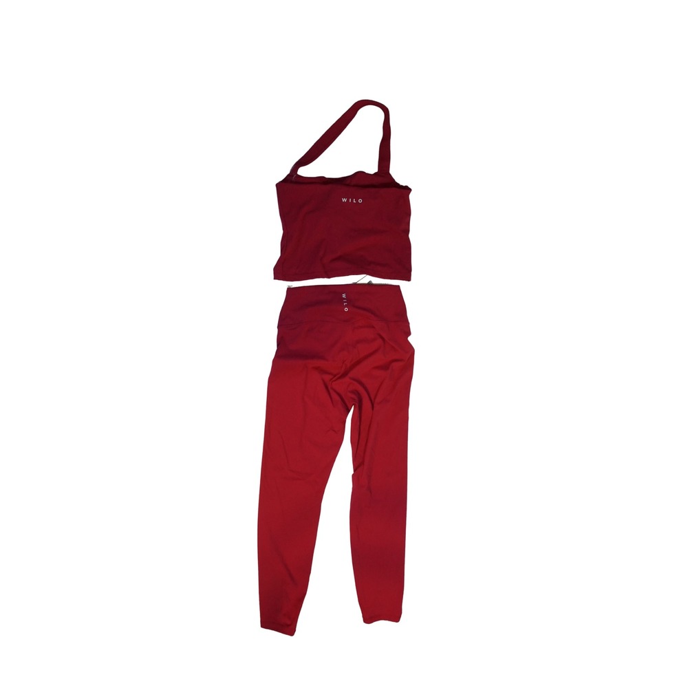 Wilo The Label 2PK Halter Tank Legging Set Raspberry Pink WWCL494-RSP-M Womens M - Picture 10 of 12